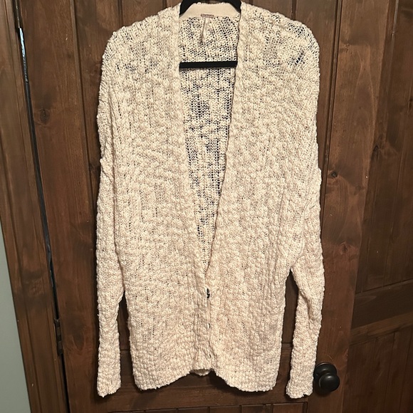 Free People Sweaters - Free People Soft Cream Open-Knit Cardigan